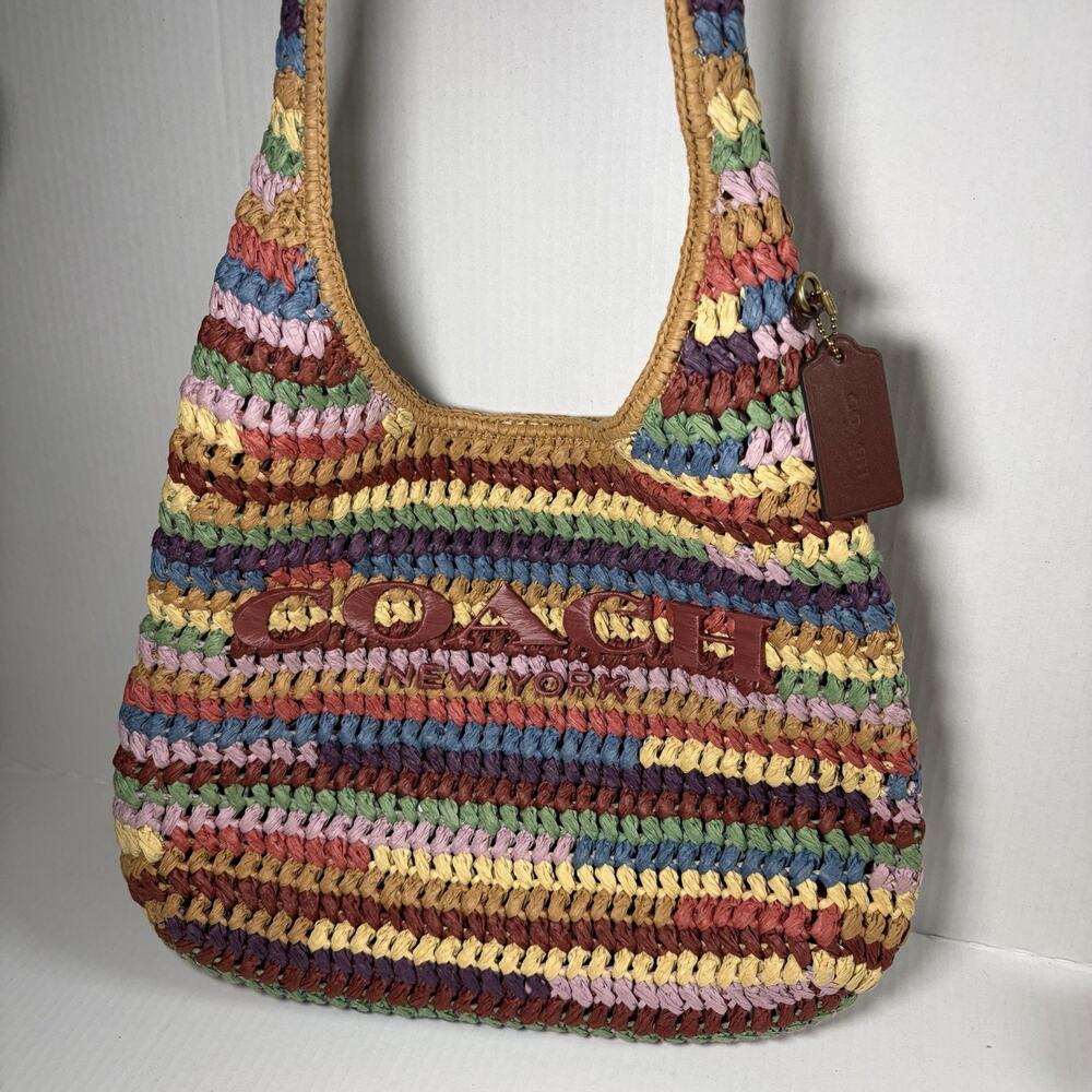 Coach Brooklyn Shoulder Bag 34 in Brass/Multi Tote
